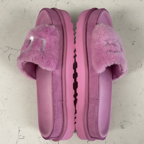 UGG Laton Fur Slide 111236 Wildflower Fluff Size 8 - Picture 6 of 16